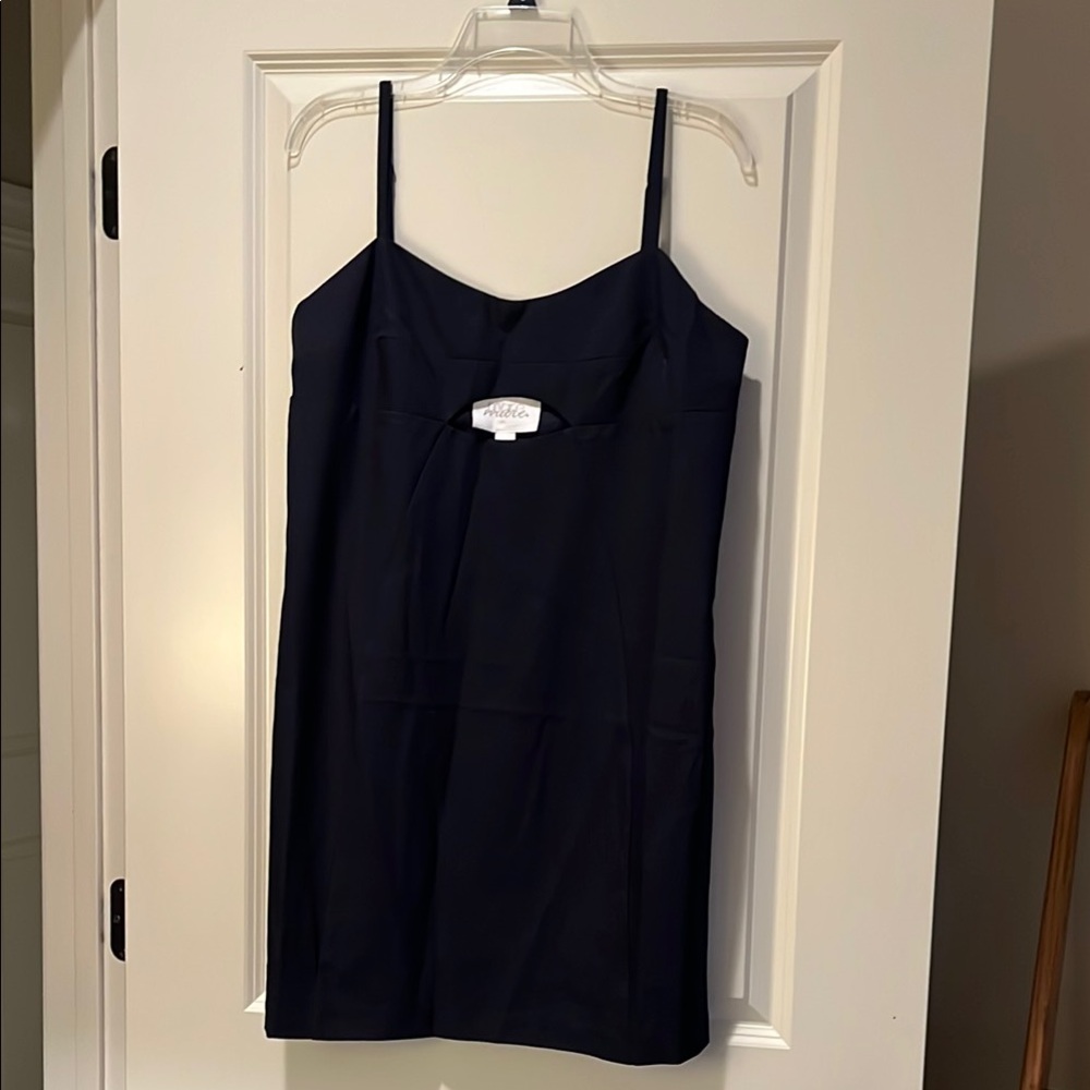 Anthropologie Navy Dress